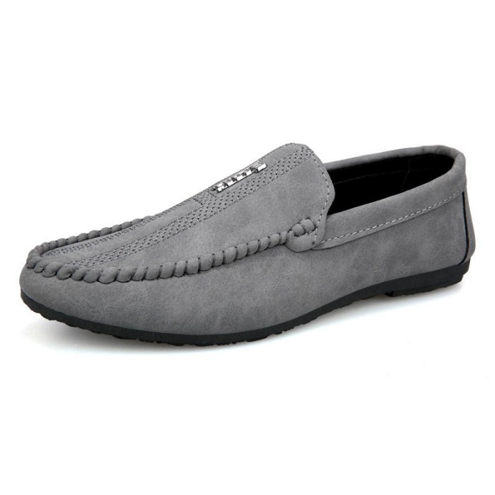 Soft soled low cut pullover casual men's bean shoes